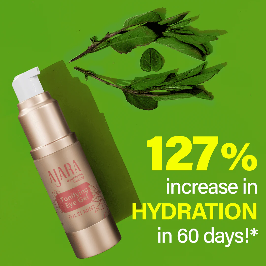 Ajara Tulsi Mint Tonifying Eye Gel - for a more awake look in the mornings