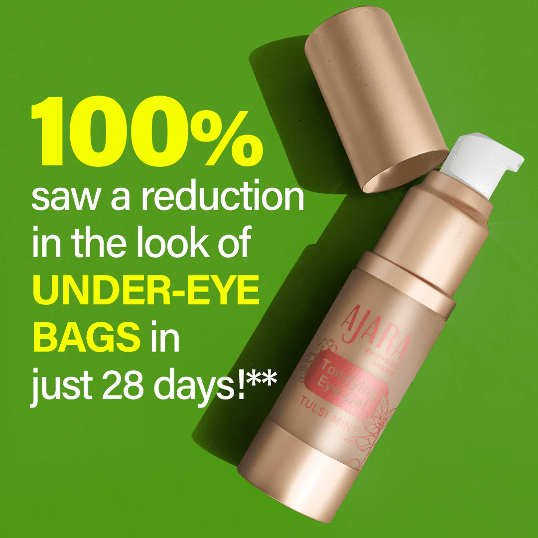 Ajara Tulsi Mint Tonifying Eye Gel - for a more awake look in the mornings - Image 2