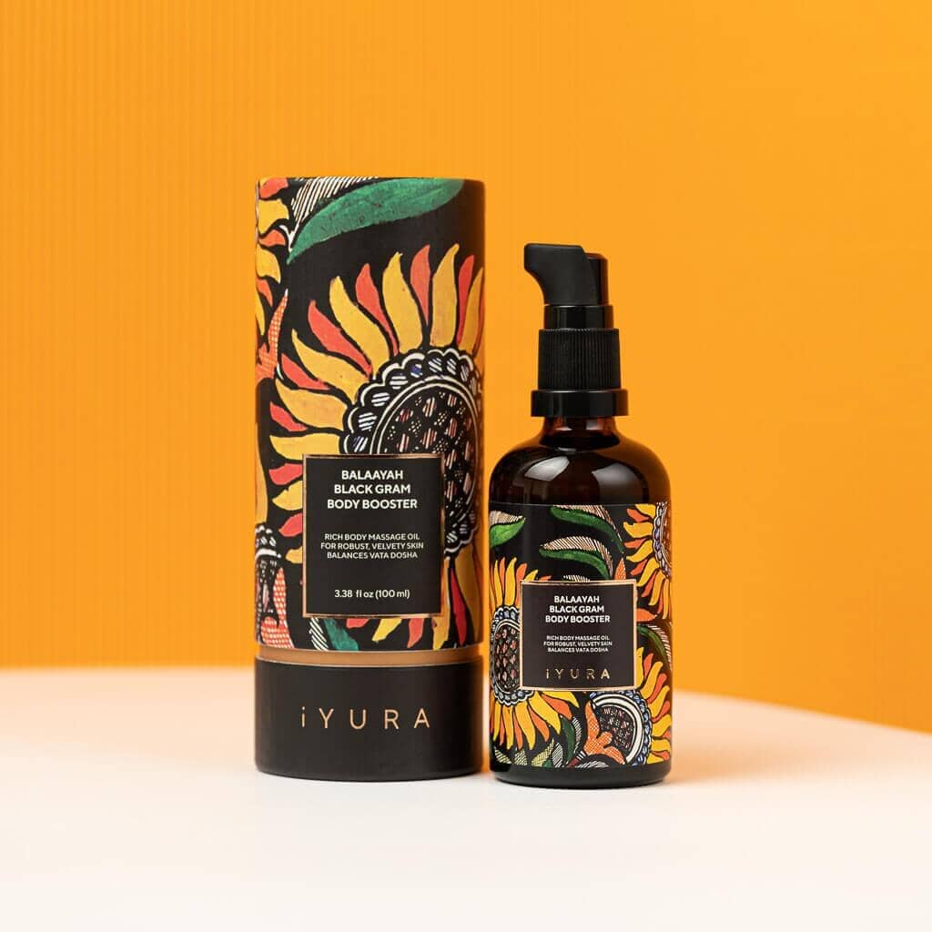 Balaayah Black Gram Body Booster: Body Massage Oil for Dry, Aging Skin - In 4 Indulging Aromas! - Image 4
