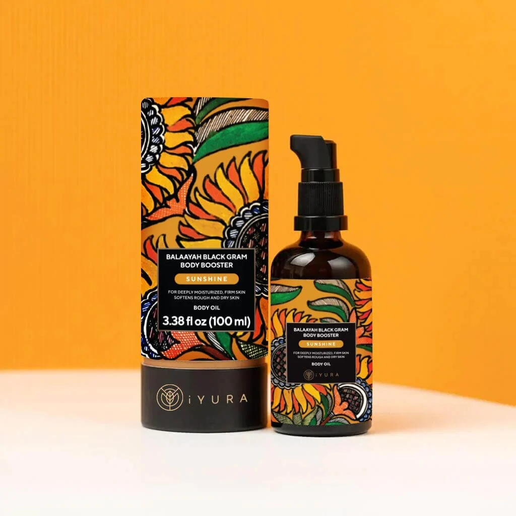 Balaayah Black Gram Body Booster: Body Massage Oil for Dry, Aging Skin - In 5 Indulging Aromas! - Image 22