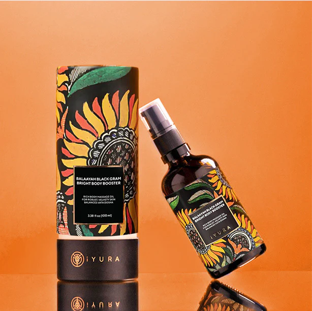 Balaayah Black Gram Body Booster: Body Massage Oil for Dry, Aging Skin - In 5 Indulging Aromas! - Image 24