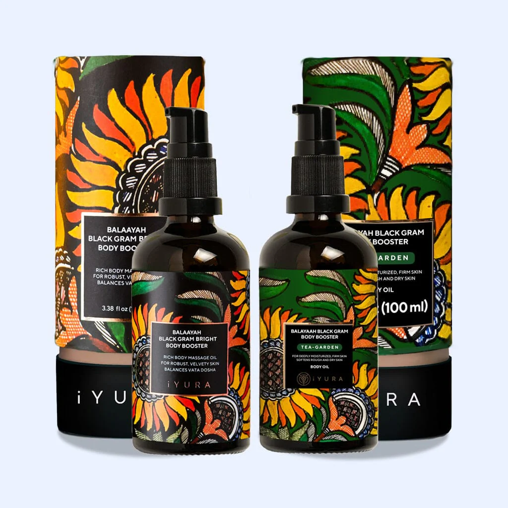 Black Gram Body Booster Duo - Firming Body Oils for Dry, Aging Skin