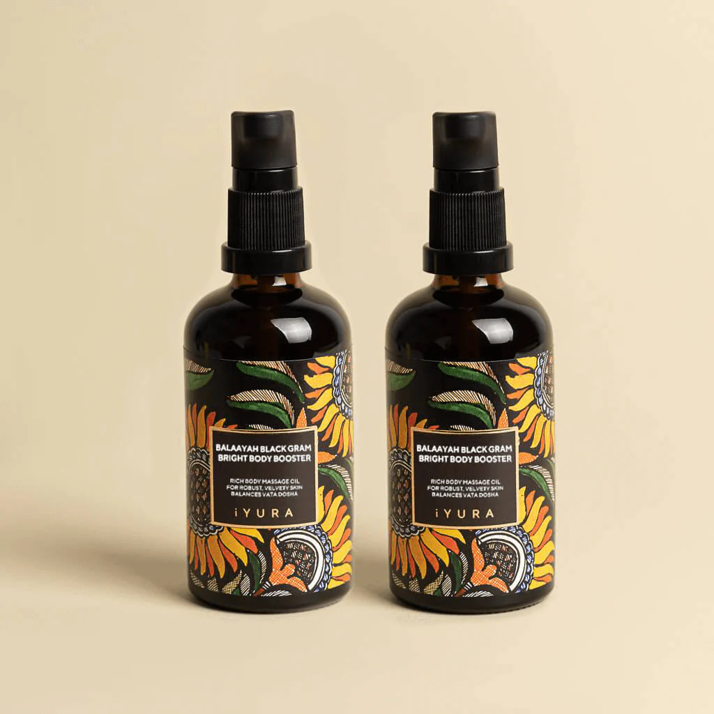 Balaayah Black Gram Bright Body Booster - With Sweet & Citrusy Aroma of Jasmine, Cardamom, Orange and Lemongrass | Pack of 2