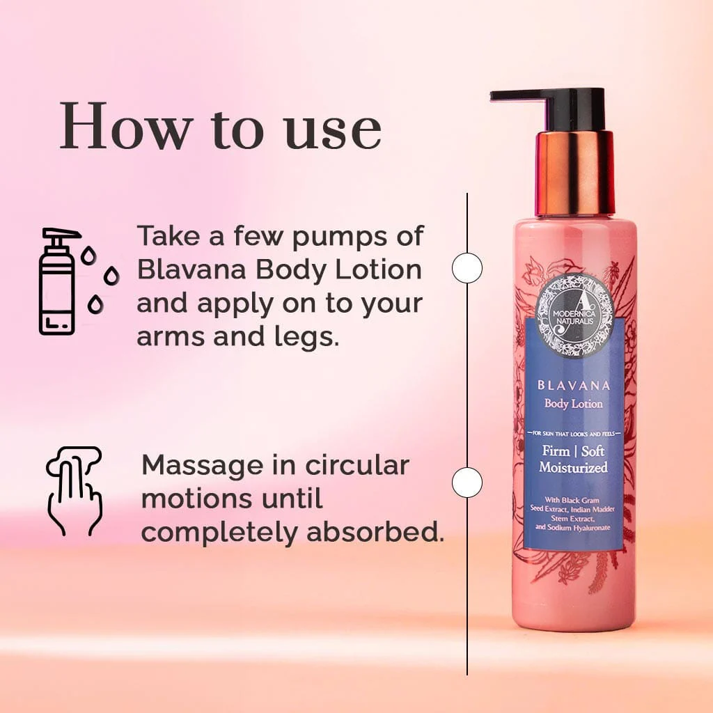 Blavana Body Lotion - Moisturizes, Softens, Firms Dry, Aging, Crepey Skin - Revolutionary Formula with Black Gram - Best Body Lotion for Mature Body Skin - With Clinically Proven Ingredients - Pack of 2 - Image 5