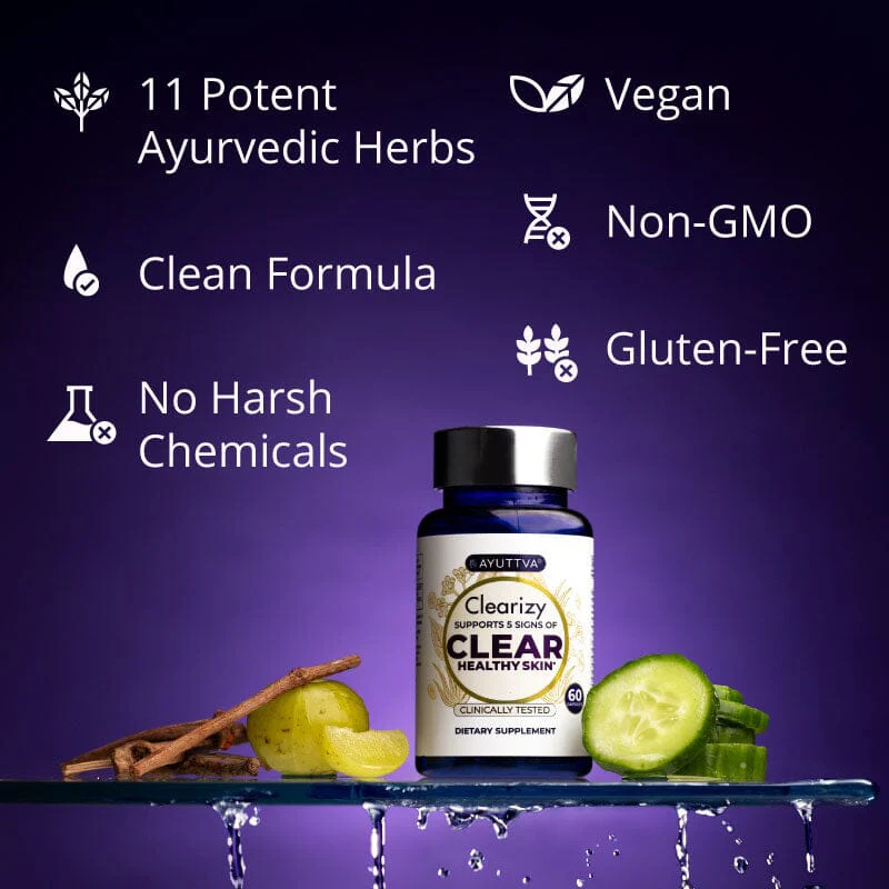Clearizy Capsules for Clear Skin and Breakout Relief - 5-in-1 Acne Control | Clean Label 100% Natural - Image 3