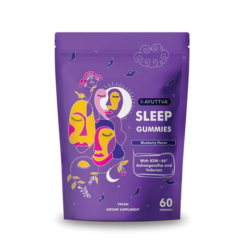 Sleep Gummies with KSM 66 Ashwagandha and Valerian Root for Blissful Sleep