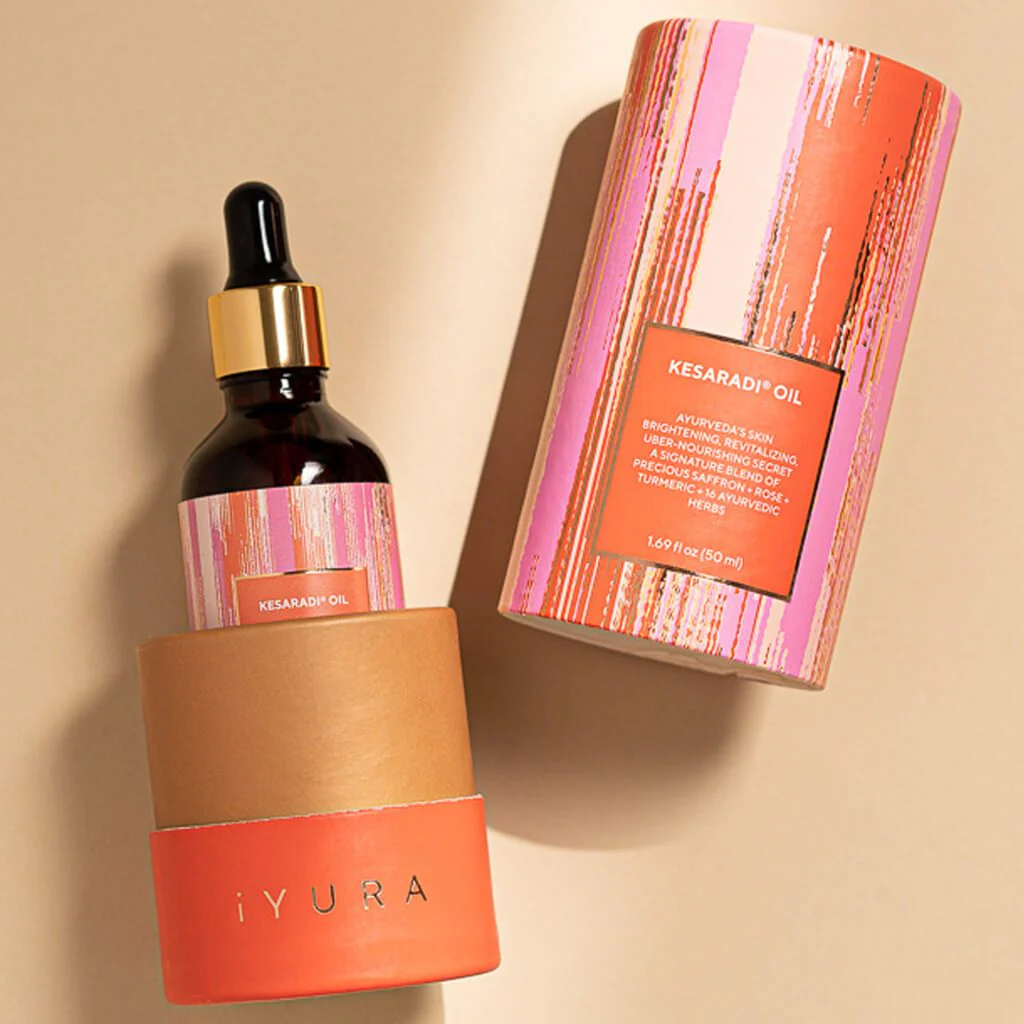 Kesaradi Daily Glow Oil - Daily Ayurvedic Face Oil with Saffron, Natural Vitamin E, Vetiver, Licorice and Haldi