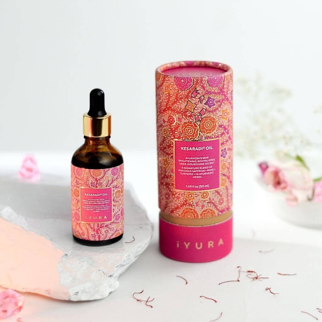 Kesaradi Daily Glow - iYURA Face Oil for Dry Skin or Sensitive Skin - Natural Skincare for Glowing Skin - With Saffron - Image 6