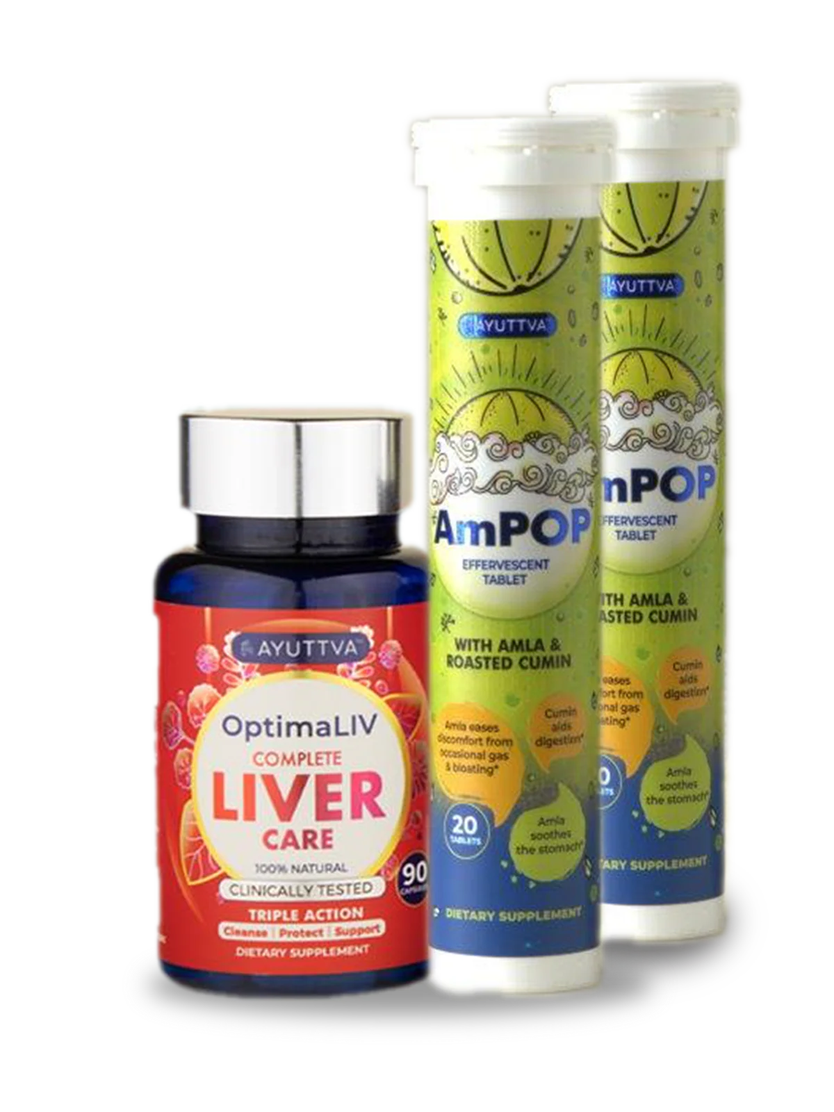OptimaLIV & AmPOP Liver & Gut Wellness Duo
