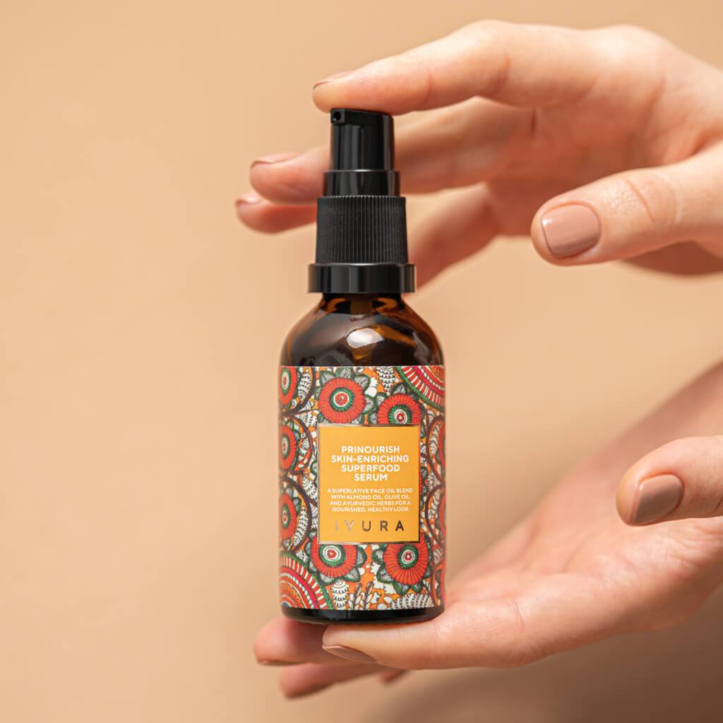 Prinourish Skin-Enriching Superfood Serum - With Almond Oil, Olive Oil, Turmeric, Mango & More Ayurvedic Herbs - Ayurveda’s Triple-4 – 3 – 2 Formula for Fully Cared-For Skin - Image 10
