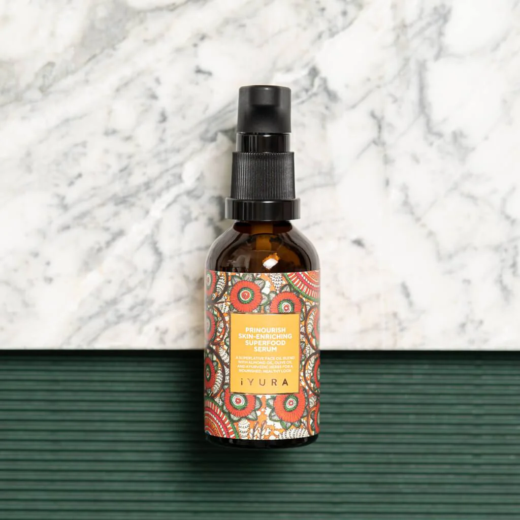 Prinourish Skin-Enriching Superfood Serum - With Almond Oil, Olive Oil, Turmeric, Mango & More Ayurvedic Herbs - Ayurveda’s Triple-4 – 3 – 2 Formula for Fully Cared-For Skin - Image 3