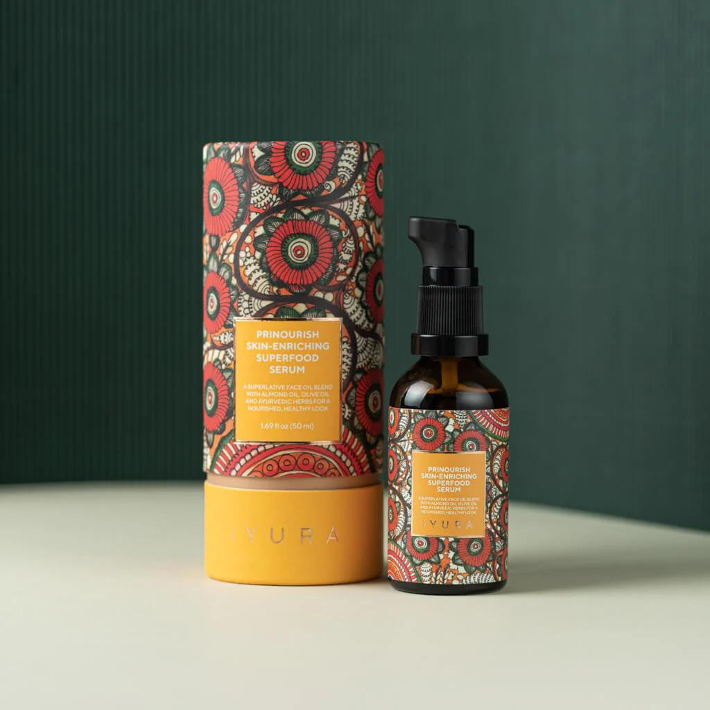 Prinourish Skin-Enriching Superfood Serum - With Almond Oil, Olive Oil, Turmeric, Mango & More Ayurvedic Herbs - Ayurveda’s Triple-4 – 3 – 2 Formula for Fully Cared-For Skin - Image 4