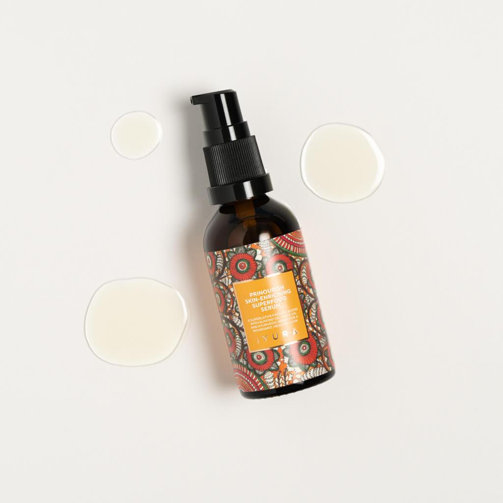 Prinourish Skin-Enriching Superfood Serum - With Almond Oil, Olive Oil, Turmeric, Mango & More Ayurvedic Herbs - Ayurveda’s Triple-4 – 3 – 2 Formula for Fully Cared-For Skin - Image 5