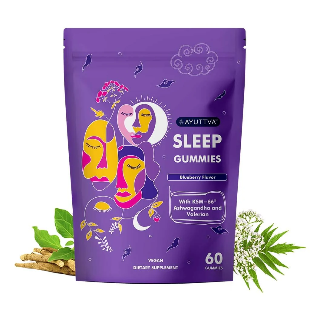 Sleep Gummies with KSM 66 Ashwagandha and Valerian Root for Blissful Sleep - Pack of 2 - Image 2